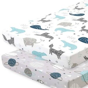 Super soft pack & play or mini crib jersey sheets